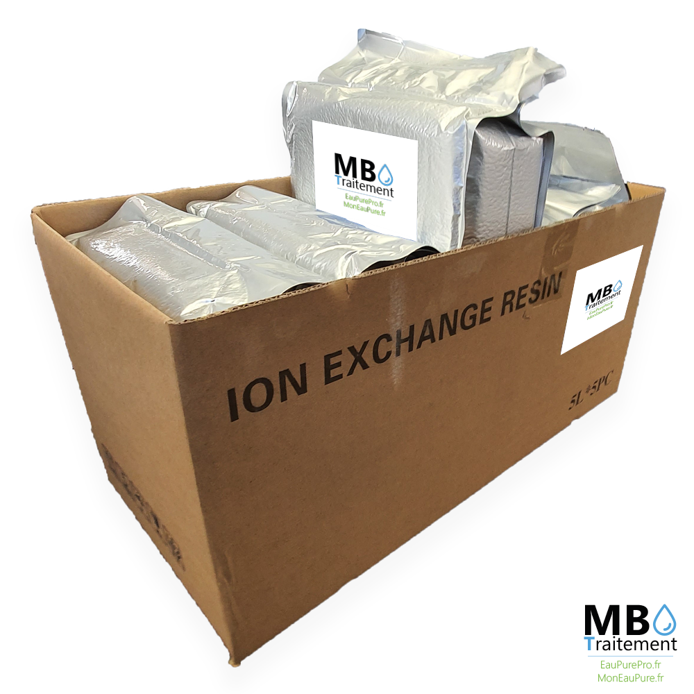 Sacs de résine échangeuse ions