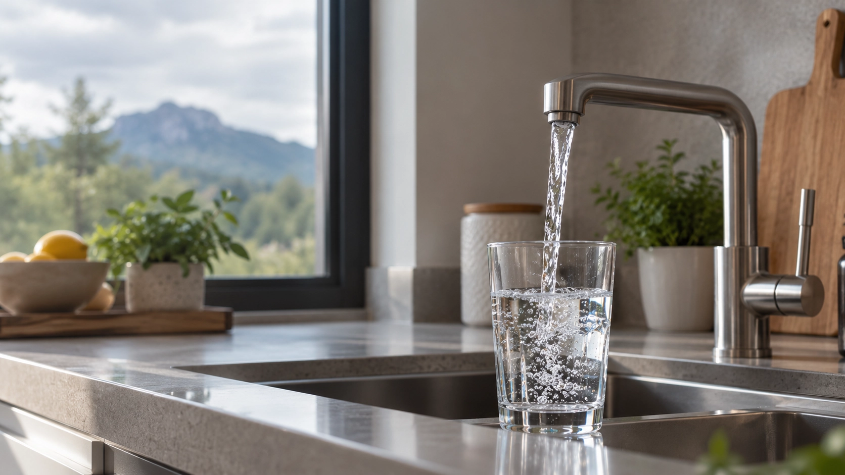 Eau du robinet et filtration de l'eau par osmose inverse